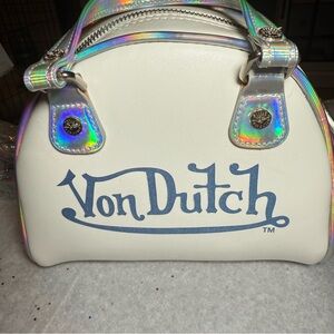 Von Dutch White Mini Bag Retro-Holographic SOLD OUT